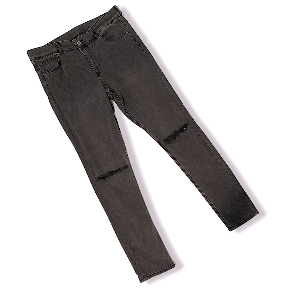H&M Gray Ripped Knee Jeans